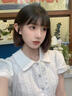 GARNUO學(xué)院風(fēng)泡泡袖白色襯衫連衣裙子女夏季法式氣質(zhì)小個(gè)子收腰顯瘦短裙 白色【裙子+短褲】 S【80-100斤】 曬單實(shí)拍圖
