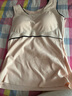 【帶胸墊】德絨保暖內衣女保暖背心絨加厚無(wú)痕內穿打底帶胸墊 【卡其】單件 德絨保暖 XL (100-120斤) 曬單實(shí)拍圖