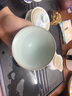 東道汝窯河南非遺 陶瓷功夫茶具茶杯開(kāi)片可養高檔汝瓷主人杯單杯天青 兔盞斗笠杯 110ml 曬單實(shí)拍圖