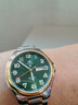 上海牌手表男士款自動(dòng)機械名表生日禮物 夜光大數字表盤(pán)透底國表 011 復古綠【升級雙歷款】 曬單實(shí)拍圖