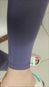 莫代爾蜜桃臀瑜伽褲服塑型修身彈力高腰提臀健身褲女士打底褲運動緊身褲 醬茄紫 M 曬單實拍圖