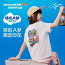 Skechers斯凱奇哆啦A夢聯(lián)名款 男女童夏季透氣限定短袖L325K085 曬單實拍圖