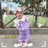 可歆寶貝女童春裝套裝2024新款女寶寶洋氣棒球服三件套春秋長袖衣服外套潮 紫色（兔耳朵三件套） 90 碼建議1-2歲(身高85左右) 曬單實(shí)拍圖