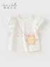 戴維貝拉（DAVE＆BELLA）兒童t恤半袖純棉嬰幼兒衣服短袖女童上衣打底衫夏季新款童裝 愛(ài)心印花【現貨】 80 cm（建議身高73-80cm） 曬單實(shí)拍圖