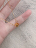 寶慶銀樓黃金項(xiàng)鏈足金999小蠻腰金項(xiàng)鏈碎碎金黃金吊墜套鏈女士送女友媽媽 項(xiàng)鏈約3.3g 曬單實(shí)拍圖
