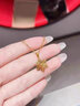 中國(guó)黃金（CHINA GOLD）足金雪花黃金吊墜女新款流蘇設(shè)計(jì)小眾七夕情人節(jié)禮物送女朋友老婆 雪花吊墜【贈(zèng)925鏈】 約1.1g 曬單實(shí)拍圖