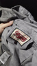 KAMA卡瑪字母刺繡長(zhǎng)袖外套2025新款衣服秋季情侶重工洗水時(shí)尚翻領(lǐng)上衣 灰色 L 曬單實(shí)拍圖