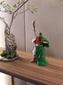 palmtree關(guān)公擺件玄關(guān)家居飾品關(guān)云長關(guān)二爺工藝品雕塑辦公室喬遷開業(yè)禮品 關(guān)公桌面擺件-紅綠色 曬單實拍圖