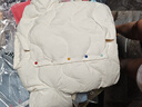 white wheat男童2024冬季外套女寶寶抗菌鴨絨上衣小孩子保暖羽絨服 米白 90cm 曬單實(shí)拍圖