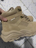 啄木鳥(niǎo)真皮馬丁靴男鞋秋季沙漠復古工裝勞保男士戶(hù)外登山運動(dòng)休閑作戰靴 卡其 42 曬單實(shí)拍圖