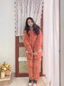 浪莎（LangSha）睡衣女冬季珊瑚絨三層夾棉加厚加絨可愛(ài)卡通法蘭絨保暖家居服套裝 H1-8809(連帽款) XL (身高165-170cm體重115-130 曬單實(shí)拍圖