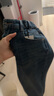 太平鳥(niǎo)【商場(chǎng)同款】2024年春季新款哈倫牛仔褲A1HAE1375 黑灰 S 曬單實(shí)拍圖