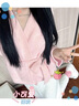 艾柔丹小香風(fēng)連衣裙女裝秋冬季新款軟糯收腰針織開衫半身裙子法式套裝 毛衣+半身裙 S 曬單實(shí)拍圖