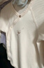 babylove新生兒包屁衣嬰兒衣服春秋季莫代爾棉打底衣寶寶三角哈衣爬服 白杏米 80cm 曬單實(shí)拍圖