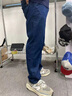 啄木鳥【2條裝】牛仔褲男秋冬新款寬松直筒長褲子男加大碼休閑男士褲子 009藍(lán)色+009黑色（常規(guī)款） 31【建議125-135斤】 曬單實(shí)拍圖