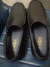 金利來(lái)男鞋休閑皮鞋羊皮軟面皮套腳超軟平底平跟中年老年透氣男士鞋子 套腳款 42 曬單實(shí)拍圖