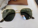 雷朋（RayBan）太陽(yáng)鏡男女款六邊形眼鏡復(fù)古舒適潮流百搭墨鏡0RB3548N七夕禮物 001  金色鏡框綠色鏡片 尺寸51 曬單實(shí)拍圖