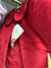 戴維貝拉（DAVE＆BELLA）女童毛呢外套小童衣服洋氣寶寶上衣夾棉兒童外衣秋冬新年童裝 酒紅色【現(xiàn)貨】 100 cm（建議身高90-100cm） 曬單實(shí)拍圖