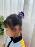 唐芙妮新款頭套發(fā)網(wǎng)女童丸子頭盤(pán)發(fā)器兒童舞蹈考級專(zhuān)用發(fā)圈網(wǎng)兜頭花飾品 紫色 曬單實(shí)拍圖