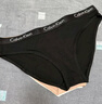 Calvin Klein內衣女士三條裝ck本命年提花棉質微彈比基尼三角內褲女QP2349O MP1-太空黑/椰青灰/月光白 3條 L 尺碼偏大，建議拍小一碼 曬單實拍圖