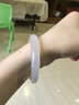 世紀緣玉髓手鐲女白月光天然白頭中式手環(huán)寬手鐲送女友生日禮物 玉髓手鐲【圈號60】 曬單實(shí)拍圖