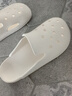 果洛菲穆勒洞洞鞋男女夏季外穿拖鞋防滑防水海邊沙灘配裙子 白色 39-40  曬單實(shí)拍圖