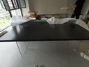 果漫實木亞克力懸浮餐桌家用島臺長桌日式原木家具加厚新中式輕奢 單桌長1.8米 曬單實拍圖