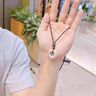 正品S999純銀項鏈男足銀百福平安扣吊墜女款福字復(fù)古做舊貔貅掛飾 平安扣【百?？睢扛阶C書 熱銷爆款推薦【經(jīng)典禮盒包裝】送掛繩 曬單實拍圖
