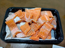 新疆三文魚刺身生魚片生鮮壽司深海金槍魚海鮮水產(chǎn)三文魚中段切片 去皮發(fā)貨一盒 簡裝 200g 曬單實(shí)拍圖