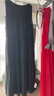 德瑪納（dme）100%桑蠶絲圓領(lǐng)無(wú)袖a字真絲大擺連衣裙女中長(cháng) 黑色 S  曬單實(shí)拍圖