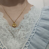 中國黃金（CHINA GOLD）黃金項鏈女足金四葉草吊墜結(jié)婚情人節(jié)送女友老婆媽媽生日禮物 足金吊墜+S925鏈+禮盒【約0.55-0.6】 曬單實拍圖
