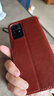 阿峻科科 小米紅米note11手機(jī)殼翻蓋式皮套21091116AC硅膠保護(hù)套redmi十一外殼全包防 【棕色】匠心工藝》+全屏鋼化膜+掛繩 紅米Note11 曬單實(shí)拍圖