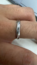 珍尚銀中國黃金授權情侶對戒銀戒指生日結婚紀念日禮物送女朋友老婆足銀 曬單實(shí)拍圖