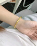 南福通黃金手鐲女實(shí)心 足金999.9圓棍素圈金手鐲古法傳承固口金鐲子按克 【足金999.9 帶證書】 16.75克【圈號(hào)50-64可選】 曬單實(shí)拍圖