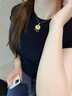 老鳳祥足金如意福字平安鎖送女友老婆寶寶滿月生日禮物七夕節(jié) 金重約1.2g(鈴鐺款）*贈(zèng)品牌禮盒 曬單實(shí)拍圖