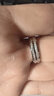 周六福（ZLF）  PT950鉑金戒指男女款白金情侶對戒釘砂亮面婚戒甜愛 21號-4.45g 曬單實拍圖