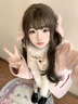 Jret法式小香風(fēng)短款毛呢外套女2025春秋新款寬松百搭高級感粉色氣質(zhì)上 粉紅色 單層 M 曬單實拍圖