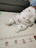 童泰（TONGTAI）嬰兒連體秋冬寶寶夾棉衣服兒童對開(kāi)爬服TS43D210-DS綠色66cm 曬單實(shí)拍圖
