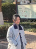 可茵（Keyin）小香風(fēng)羽絨棉服外套女裝2024年冬季新款韓版輕薄小個子寬松棉衣女 淺藍色 S 曬單實拍圖