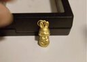 周六福（ZLF）七夕禮物  黃金吊墜男女款足金十二生肖抱財吉祥物掛墜 定價 吉祥瑞兔-1.3g 曬單實拍圖