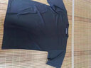 單位保安作訓(xùn)T恤體能服夏季圓領(lǐng)短袖絲光棉大碼執(zhí)勤t衫短袖訓(xùn)練衫 萊卡棉短袖 胸口黑色刺繡 4XL 曬單實拍圖