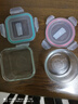 Glasslock韓國進(jìn)口耐熱鋼化玻璃飯盒冰箱冷凍微波爐大容量保鮮盒 圓形透明蓋紅圈370ml 曬單實(shí)拍圖