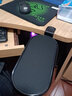 JINCOMSO 金康碩 電腦手托架鼠標護腕墊手臂旋轉電腦托架手托板桌/椅兩用 鼠標墊腕托墊 桌面延長(cháng)板 二代桌用180°旋轉款（黑色平墊）可夾6.5厘米 曬單實(shí)拍圖