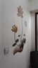 傾闌 風(fēng)景貼紙 中國風(fēng)3d立體墻貼荷花客廳玄關(guān)背景墻裝飾自粘貼畫 金蓮 曬單實(shí)拍圖