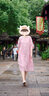 浮云堂.風(fēng)」玉縑.新中式改良刺繡粉色連衣裙女2025春夏禪意國風(fēng)茶服 粉色 M 曬單實(shí)拍圖