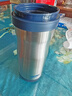 膳魔師（THERMOS） 保溫杯高真空不銹鋼男女士泡茶便攜水杯子帶茶漏原裝杯套JML-371 BL 藍(lán)色 330ML 曬單實(shí)拍圖