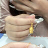 中國黃金（CHINA GOLD）十二生肖吊墜足金黃金吊墜本命年蛇情人節生日情人節禮物送女朋友 生肖蛇吊墜-約1.9g【贈銀鏈】 曬單實(shí)拍圖