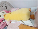 可愛(ài)小黃雞毛絨玩具娃娃公仔長(cháng)條抱枕女生睡覺(jué)床上夾腿玩偶禮物 奶黃色小雞 70厘米 曬單實(shí)拍圖