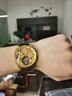 歐品客瑞士認證品牌手表男陀飛輪龍表男士手表鏤空機械表夜光防水男表 歐品客-3176陀飛輪-鋼帶全金色 曬單實(shí)拍圖