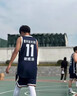 無(wú)敵彪籃球服定制美式球衣套裝男女比賽訓練隊服印字籃球衣運動(dòng)背心團隊 XDL-118藏青色(美式四分褲) XL碼(165-170CM 120-130斤) 曬單實(shí)拍圖